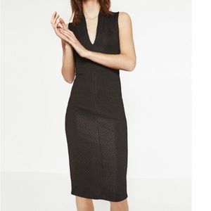 ZARA BLACK SLEEVELESS SHEATH DRESS BRAND NEW WITH TAGS SMALL
